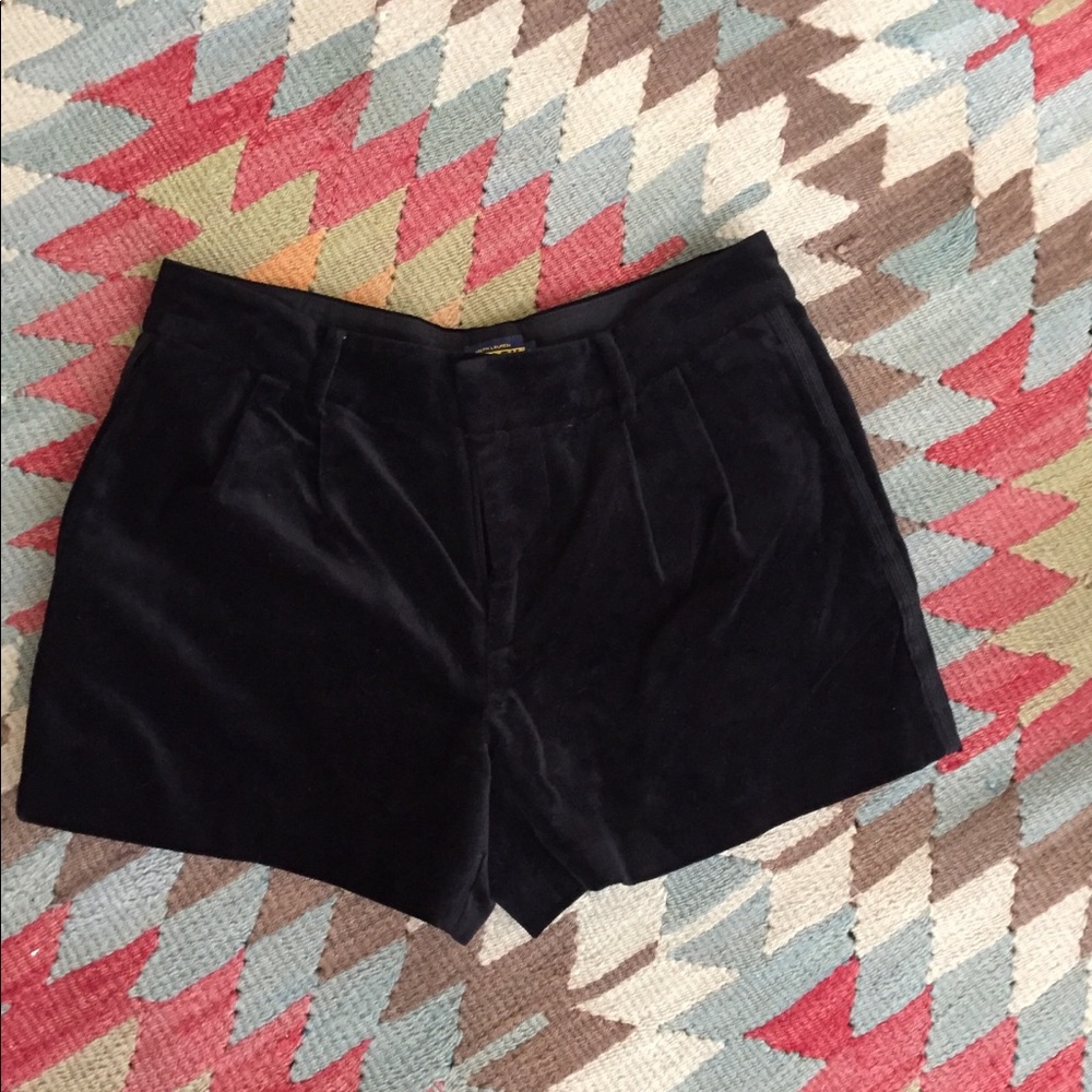 Tuxedo Velvet Shorts